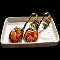 Tartar de salmón